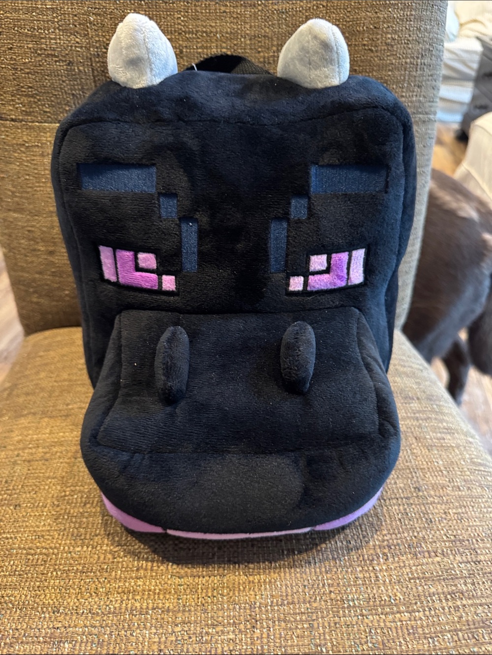 Minecraft ender dragon plush backpack NWT